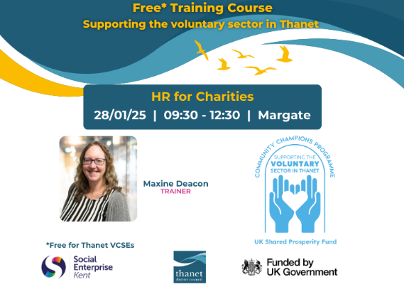 Image representing *Thanet District Council Free HR For Charities courses by Social Enterprise Kent CIC
