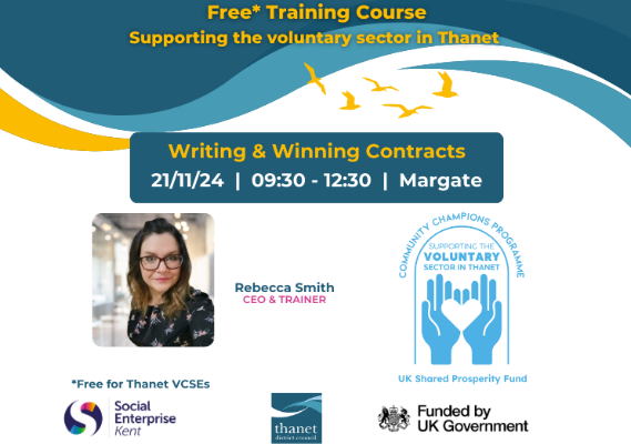 Image representing *Thanet District Council Free Writing & Winning Contracts courses by Social Enterprise Kent CIC