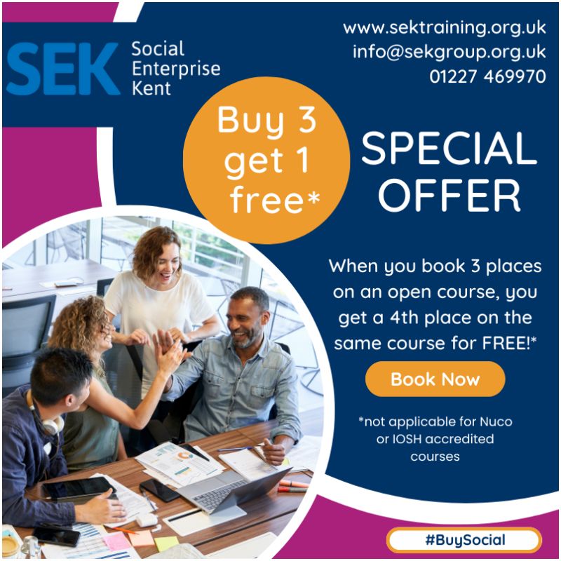 Buy 3 get 1 Free! - Social Enterprise Kent CIC Project